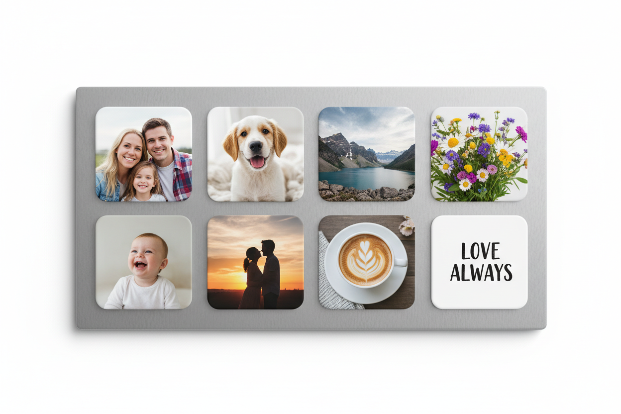 Square magnets product shot